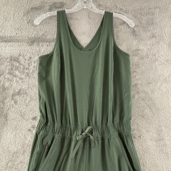Patagonia Fleetwith Jumpsuit Womens XS Green Stretch‎ One Piece Romper Pockets - Picture 6 of 14